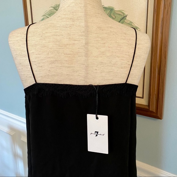 🖤 NWT 7 For All Mankind Lace-Up Top – Size XS - Picture 4 of 7